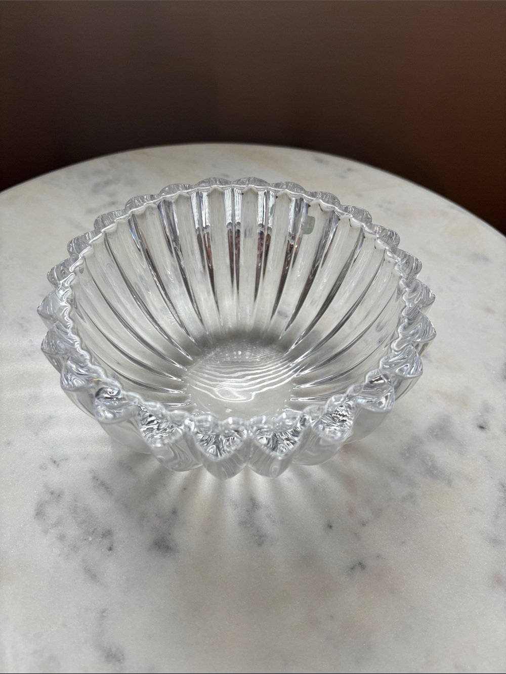 Tiffany & Co. fluted crystal vintage bowl